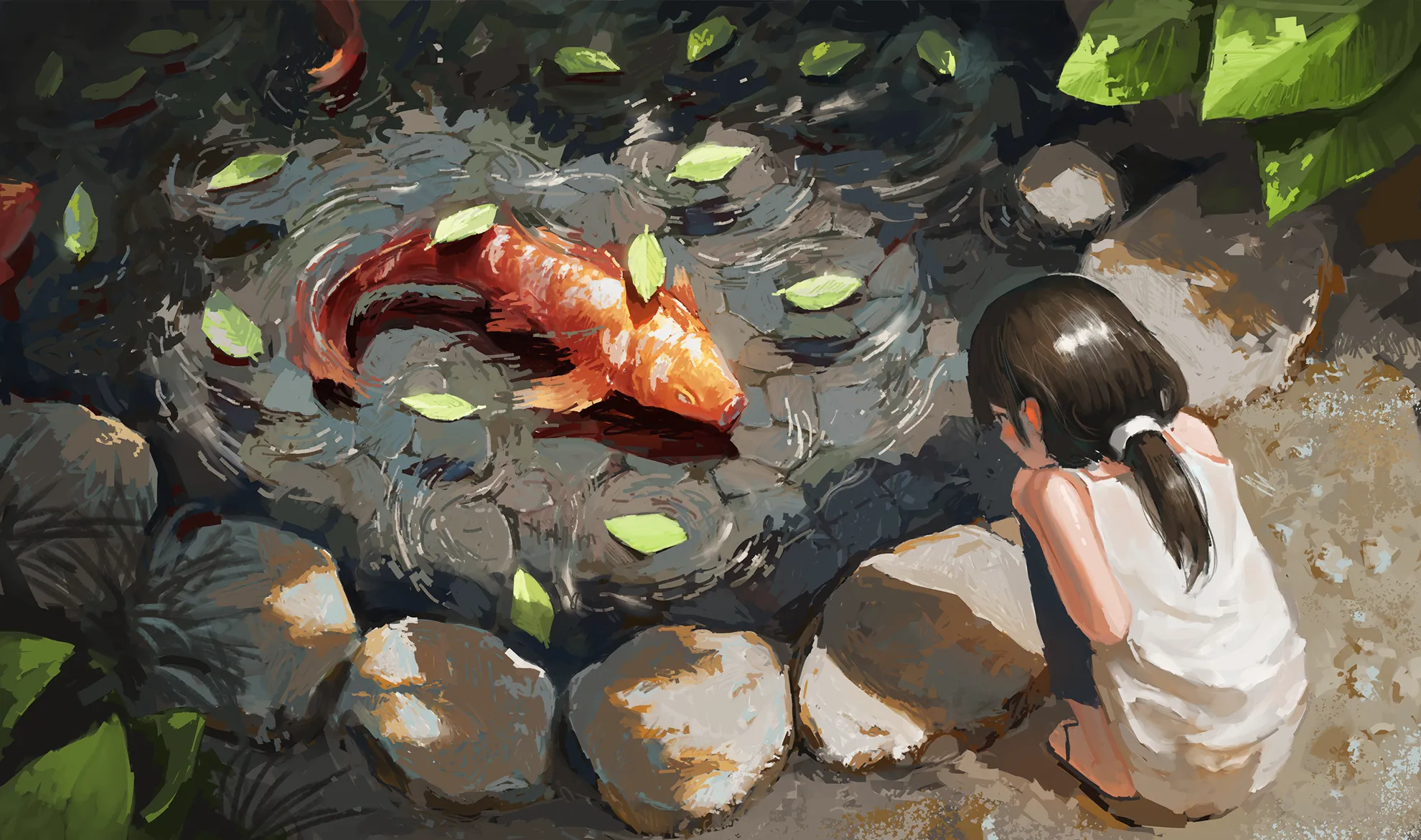 girl_gazing_at_orange_koi.jpg