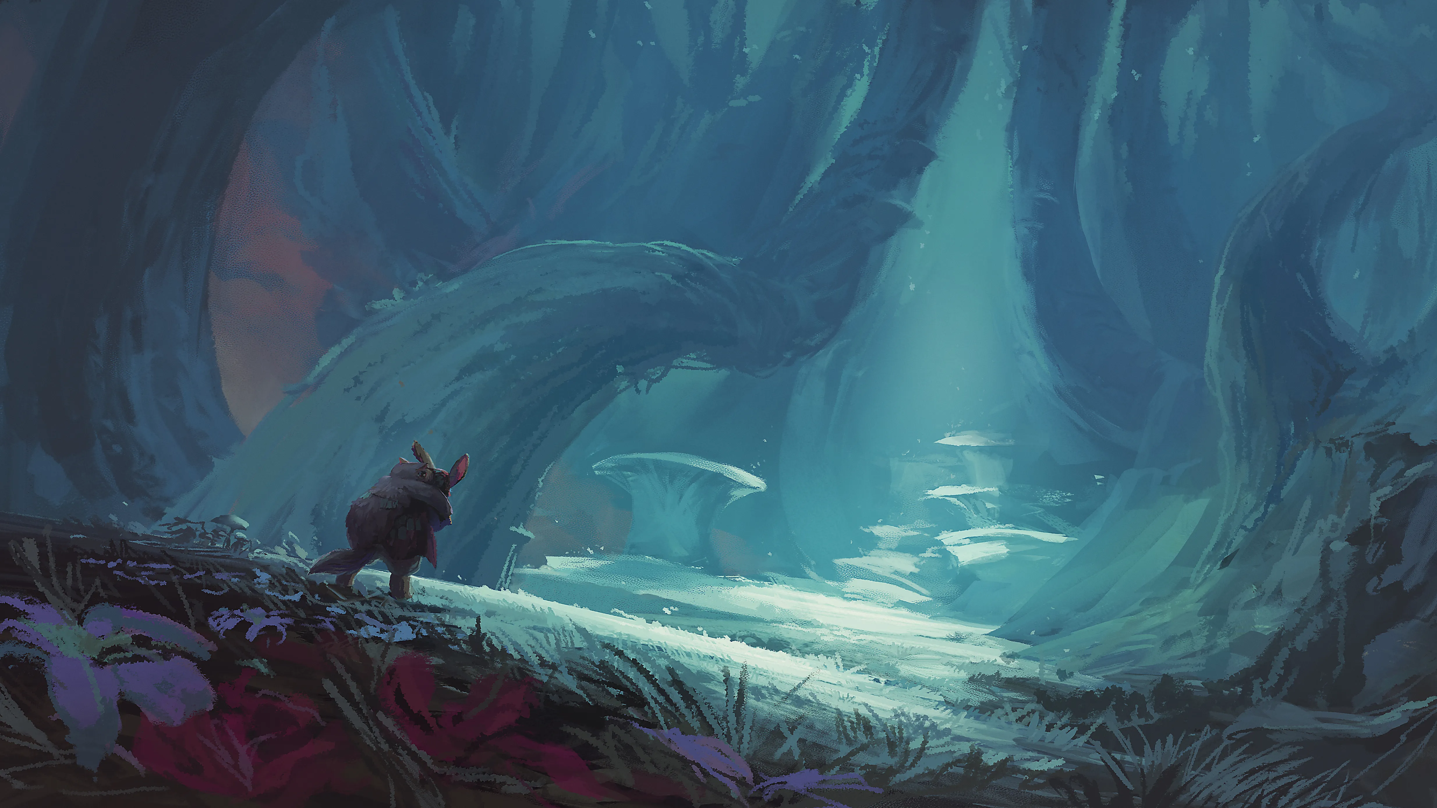 small_creature_gazing_at_mushrooms.jpg